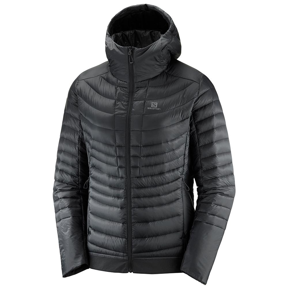 Salomon Singapore Womens Jackets - OUTSPEED DOWN JKT W Black | 21534-YBZK